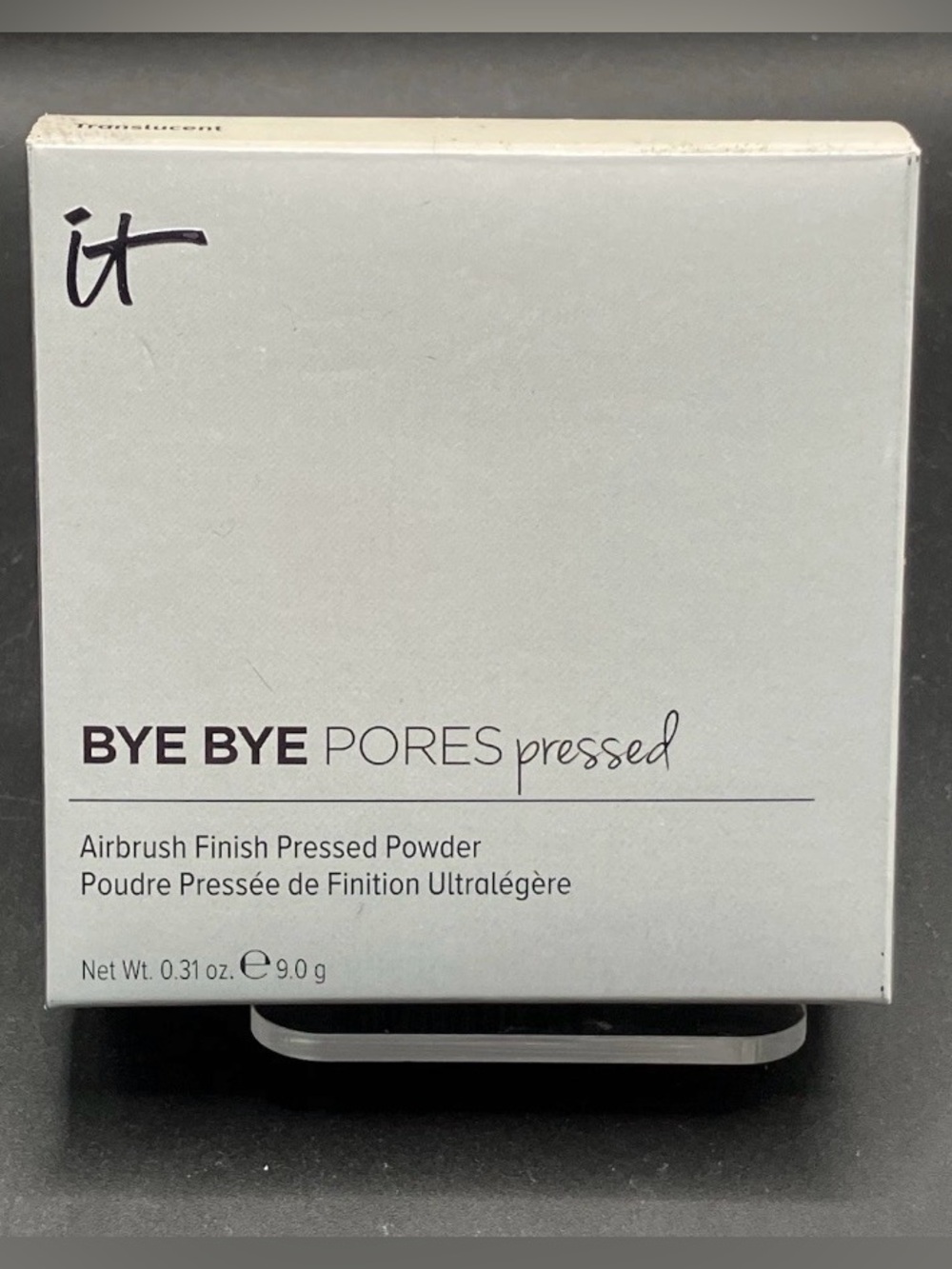 it Cosmetics Bye Bye Pores Pressed Airbrush Finish Powder Translucent NEW 9g .3